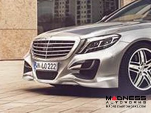 Mercedes Benz S-Class (W222) Front Bumper Carbon Fiber Flaps by Lorinser 